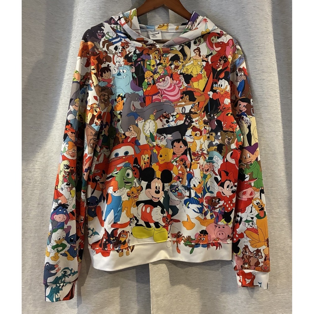 Zootop Bear Disney Characters All Over Print Hoodie Size XXL